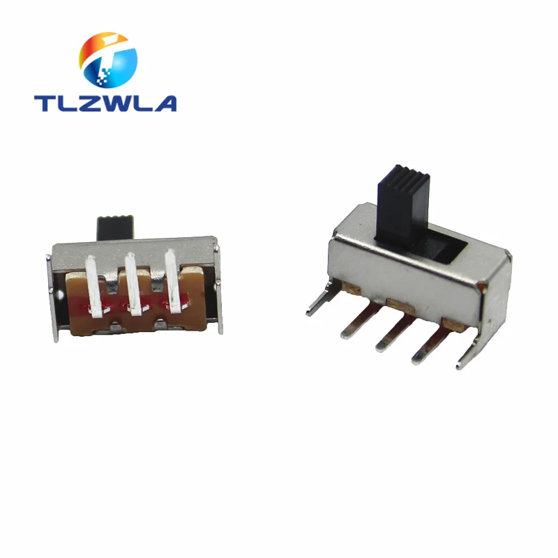 10 шт. SS12F23 SS12F23VG5 0.5A 50 в тумблер 3PIN 1P2T 90 градусов изогнутые иглы слайд переключатель