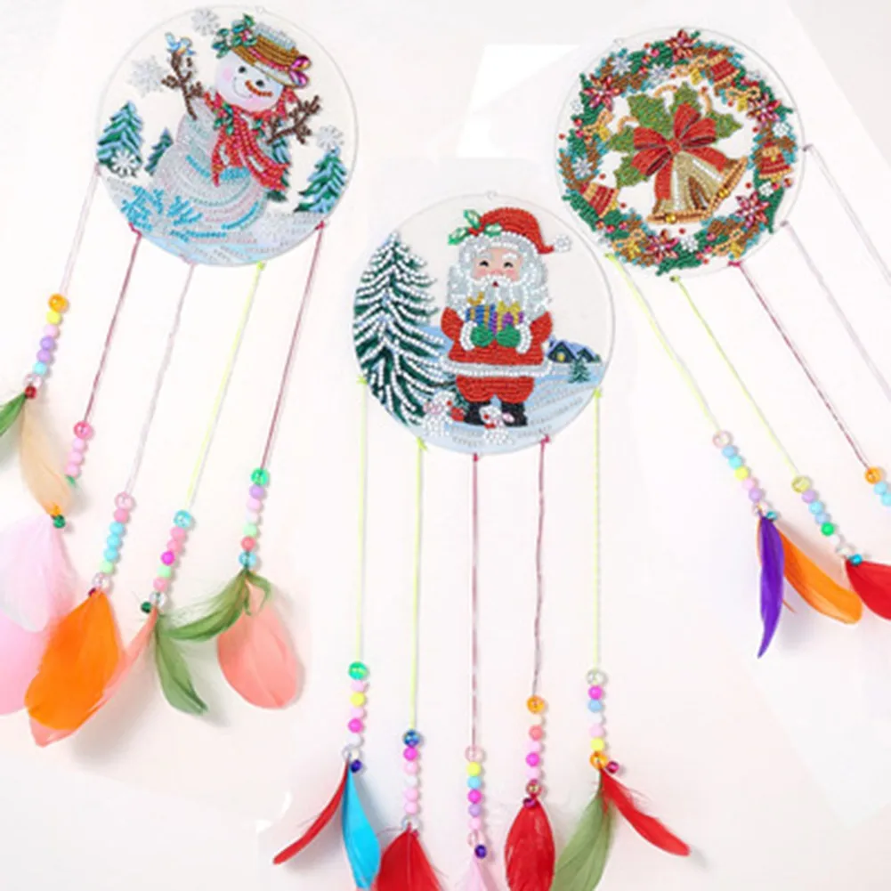 

DIY Diamond 5D Acrylic Wind Chime Pendant Sun Catchers Mosaic Kit Rhinestone Hanging Wall Ornaments Home Hanging Decor Gifts