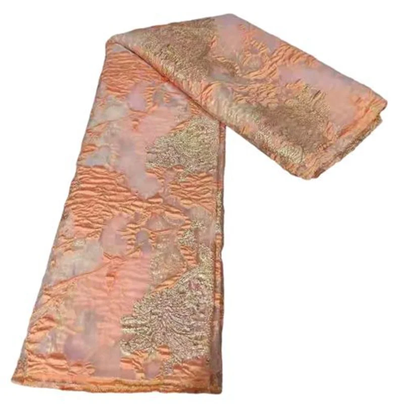 

New Arrival Blue Jacquard Lace Brocade Fabric Lace African Fabrics Nigerian Tulle Mesh Lace for Bridal Brocade Lace Dress