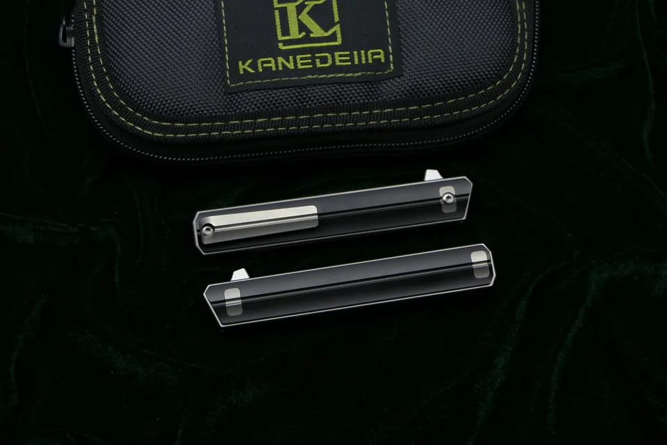 Kanedeiia, маленький складной нож с флиппером Qwaiken, титановая ручка, лезвие M390, для кемпинга, на открытом воздухе, для выживания, карманные ножи для фруктов, EDC инструменты
