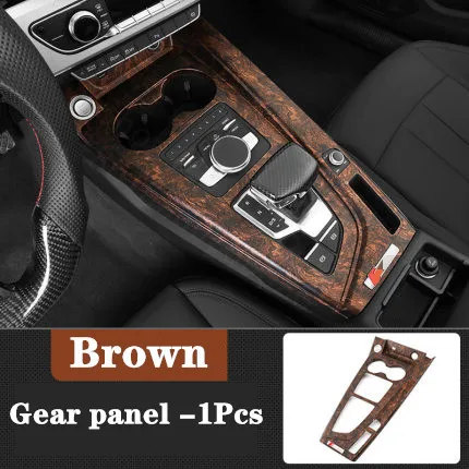 For Audi A4 A5 S4 2017-2020 Special Car Open Mold Modified Interior 4Pcs Window control Brown wood pattern material | Автомобили и