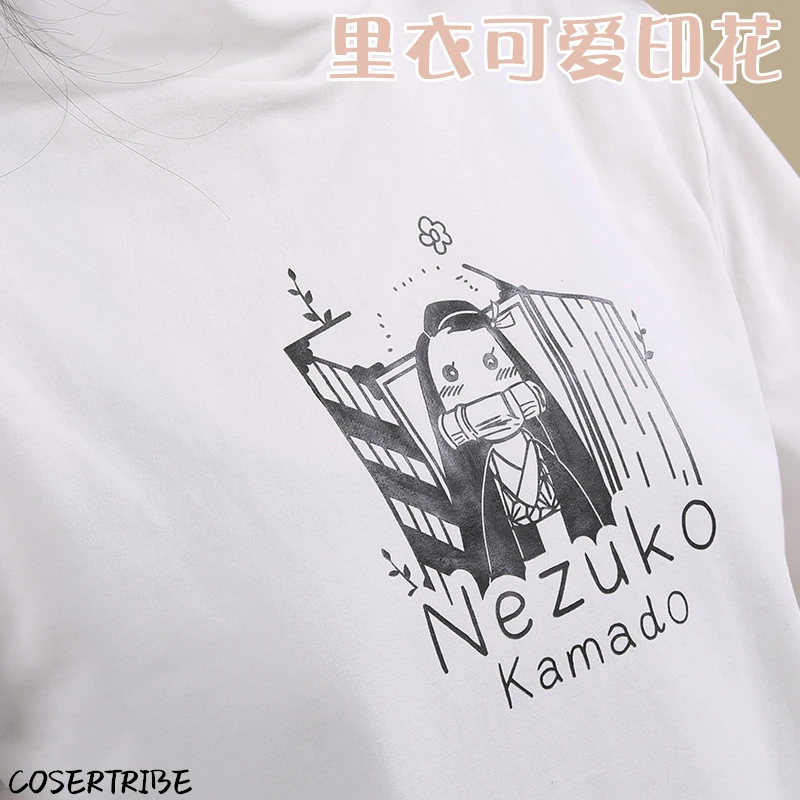 Аниме Demon Slayer / Kimetsu no Yaiba Kamado Nezuko модная повседневная одежда полный комплект