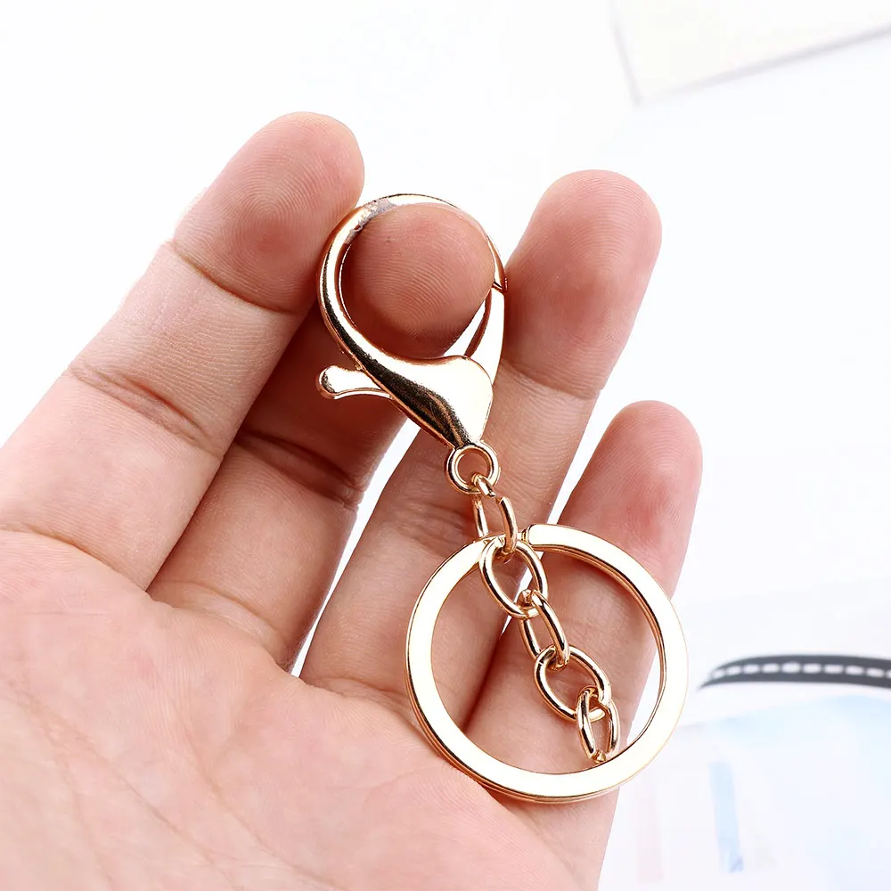 1 шт. модное кольцо для ключей классическая застежка карабин цепочка