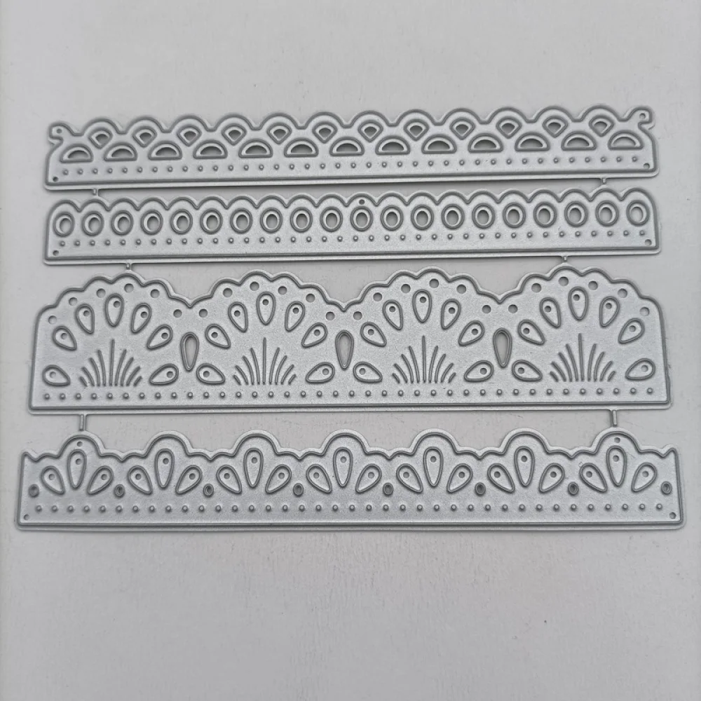 4 шт. волнистые нерегулярные границы Трафаретный вырубной штамп углерода Сталь