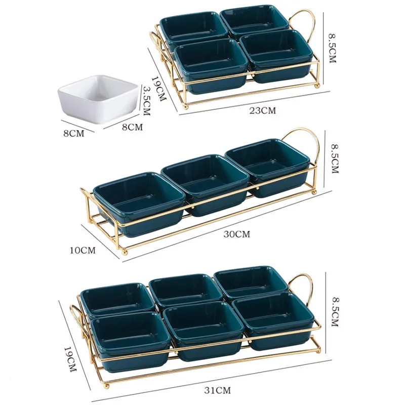 Скандинавская керамическая тарелка для закусок модная простая домашняя посуда