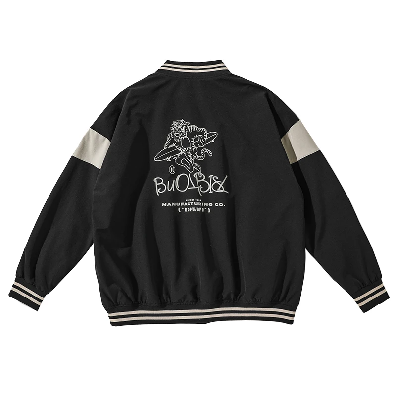 

2021 Japanese Streetwear High Quality Spring Patchwork Bomber Jacket Men Clothing Harajuku Casual Baseball Uniform Streetwear
