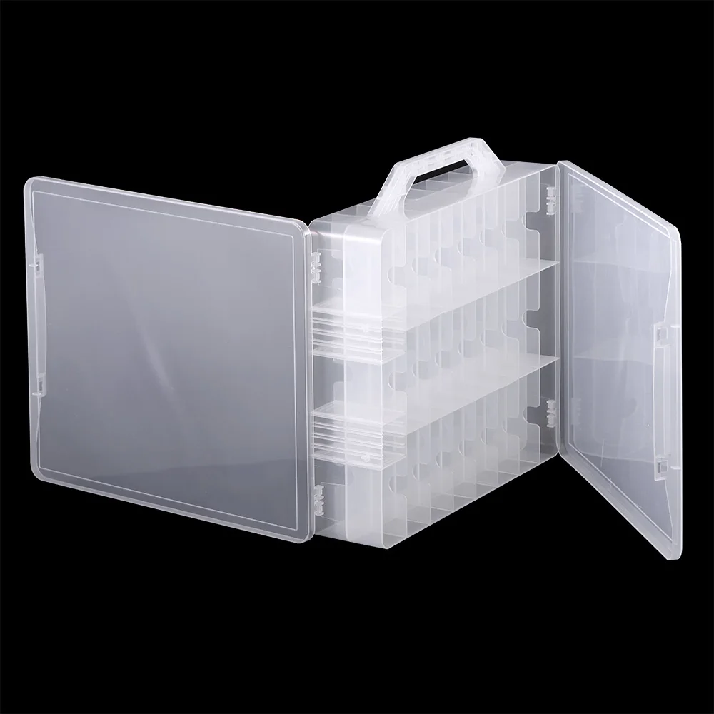 

48 Compartments Universal Nail Polish Case Storage Clear Display Rack Holder Organize Compartments Nail Polish Storage Box