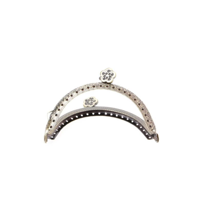 

1PC Retro Flower Metal Frame Kiss Clasp For Handle Bag Purse 8.5cm/10.5cm/12.5cm