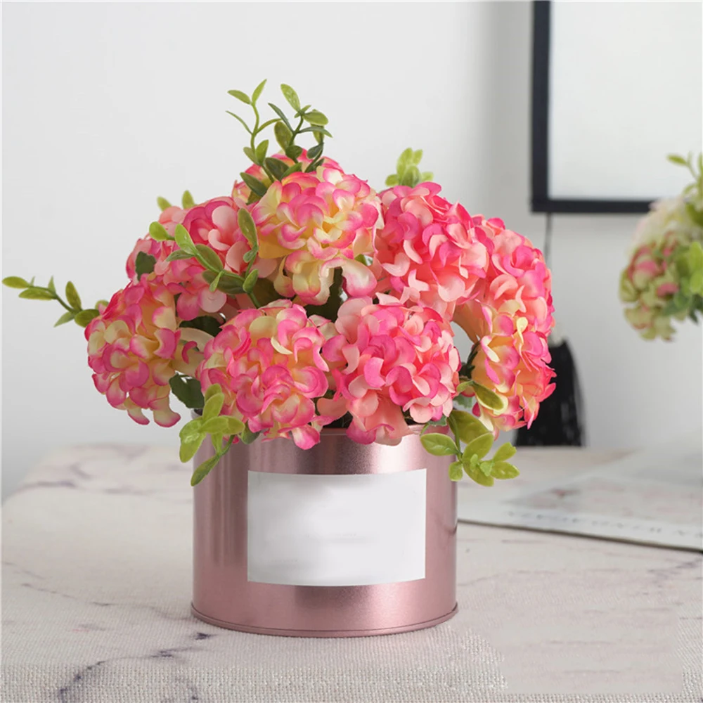 Европейский стиль Шелковый цветок цветочное настольное украшение имитирующее