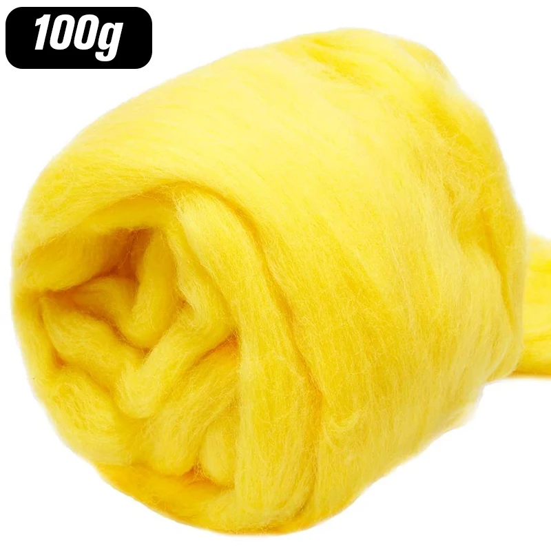 

LMDZ 3.53oz Wool Roving Yarn, Fiber Roving Wool Top, Wool Felting Supplies, 100% Pure Wool, Chunky Yarn, Spinning Wool Roving