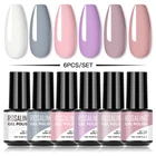 Набор гель-лаков для ногтей ROSALIND, 246 шт., гибридный лак для ногтевого дизайна, маникюрный матовый эффект, без вытирания, снимается отмачиванием, УФ-лампа для ногтей