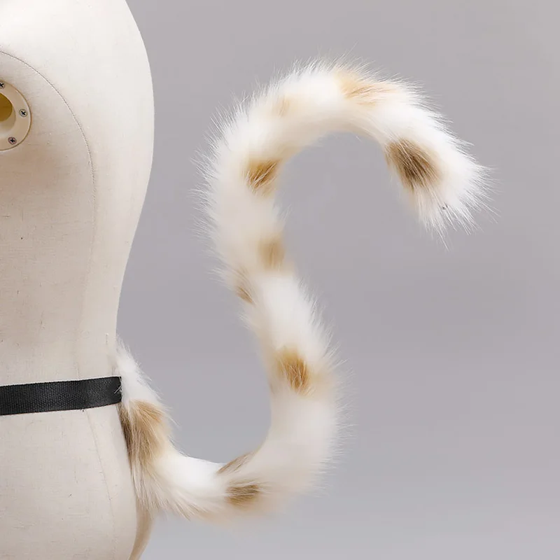 Обруч для волос с лисьими ушками ручной работы головной убор комплект хвоста