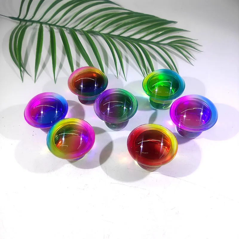 Искусственные хрустальные грибы ручная резьба Ангел Аура Хрустальный гриб для