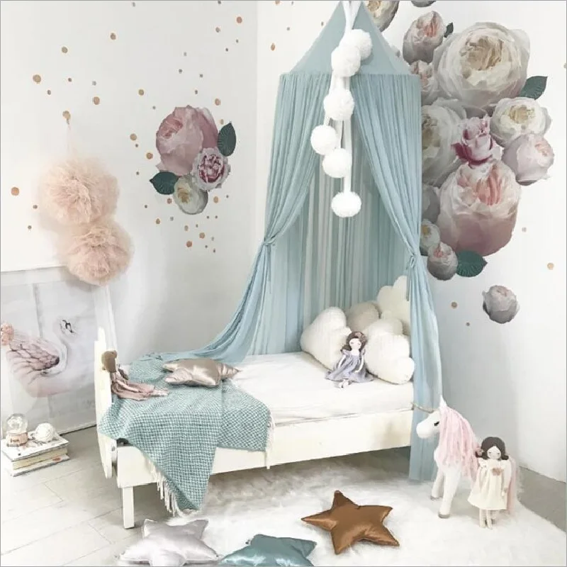 Подвесная купольная игровая палатка 6 цветов занавеска для кровати москитная