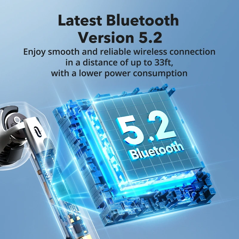 taotronics soundliberty 96 wireless tws earbuds anc smart noise cancelling mic ipx8 waterproof touch control 30hrs playtime free global shipping
