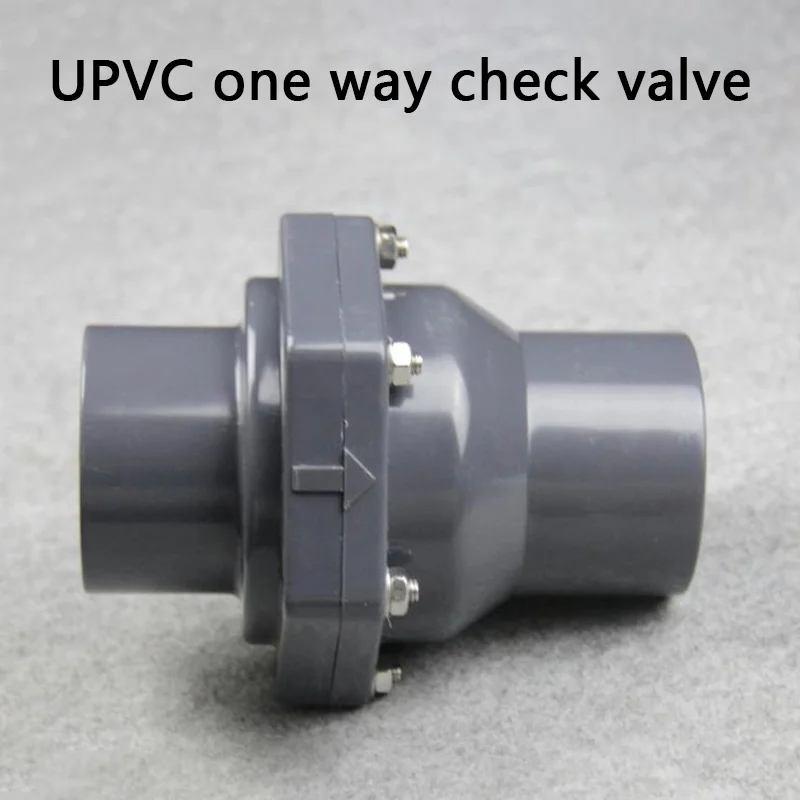 

UPVC non-return flap valve one-way valve Plastic flap check valve 50MM inner diameter Vertical lie general 1 Pcs