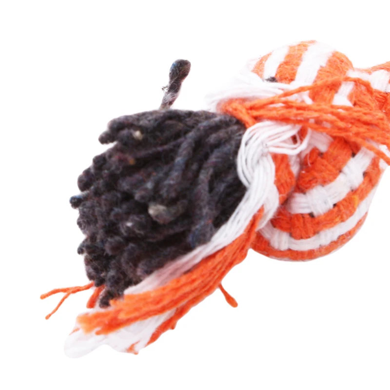 

1PC New 27CM 30CM Dog Pet Puppy Chew Cotton Rope Ball Braided Knot Toy Durable Braided Bone Rope Funny Tool