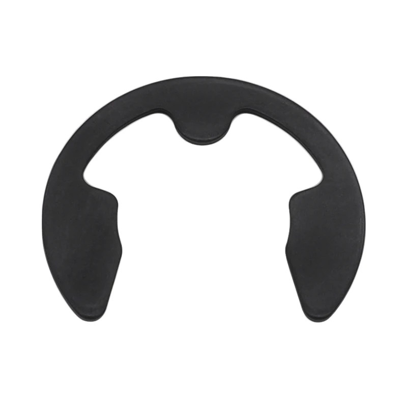 Черная стальная кольцевая Стопорная шайба типа E Clip раздельная M1.5 M2 M2.5 M3 M3.5 M4 M5 M6 M7