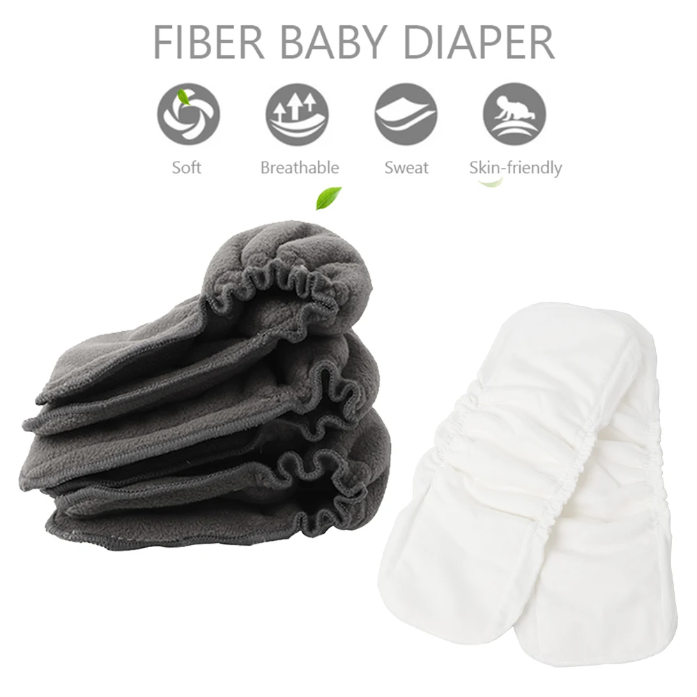 

2pc Reusable Diapers Inserts Boosters Liners For Newborns Washable Ecological Bamboo Cotton Hemp Cloth Diaper Baby Nappy