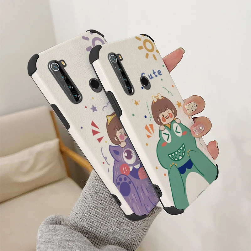 

Purple Monster Phone Case For Xiaomi Redmi Note 8 8Pro Pro Liquid Silicone Cover