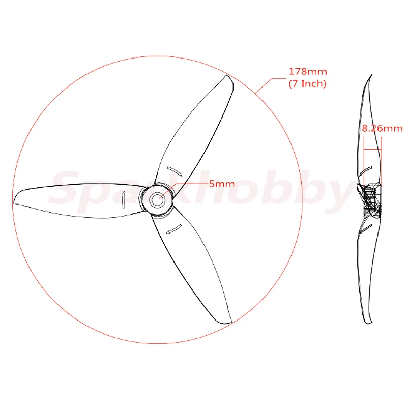 2 пары пропеллеров ldarc 7040 7 дюймов 3