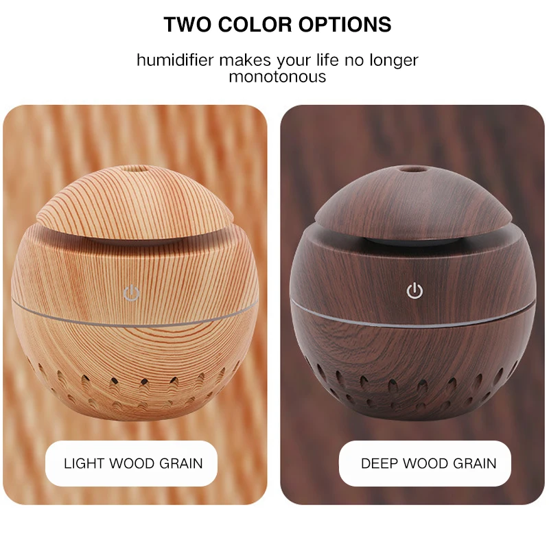 

Wood Diffuser Essential Oils Portable Office Ultrasonic Mist Maker Air Humidifier USB Home Car Aroma Diffuser Scent Air Machine