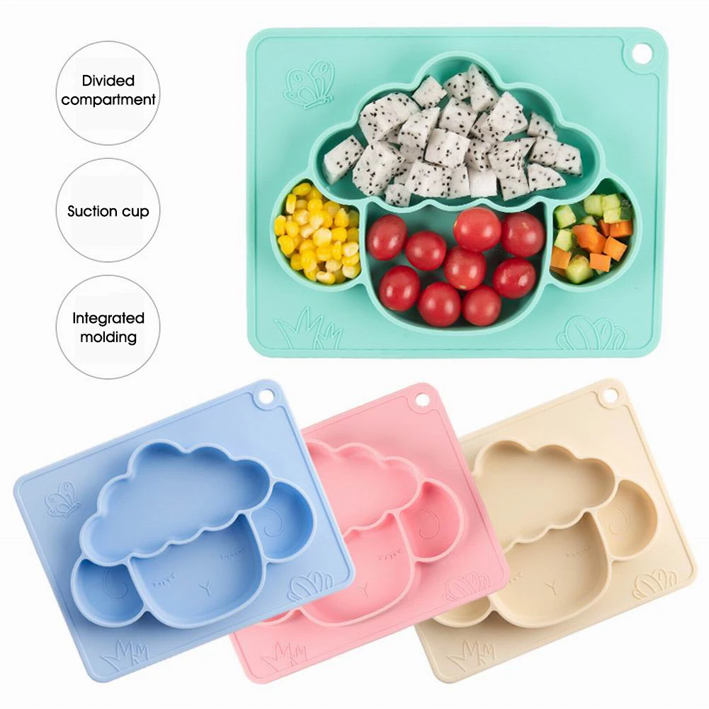 

Silicone Baby Bowl Baby Silicone Plate Tableware Food Supplement Bowl Kids Non-slip Suction Cup Tray Baby Feeding Dishes