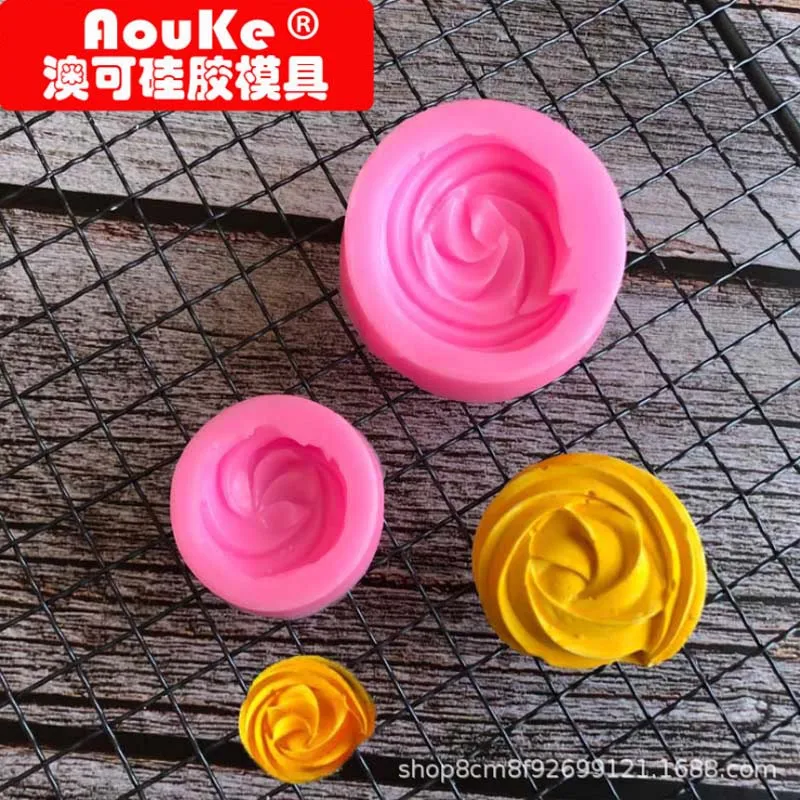 

Large and small butter cookie shape liquid silicone mold fondant cake soft clay epoxy molding tool