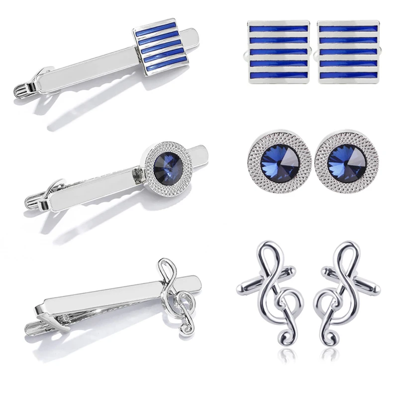 Мужские модные классические запонки серебристого цвета квадратные манжеты на