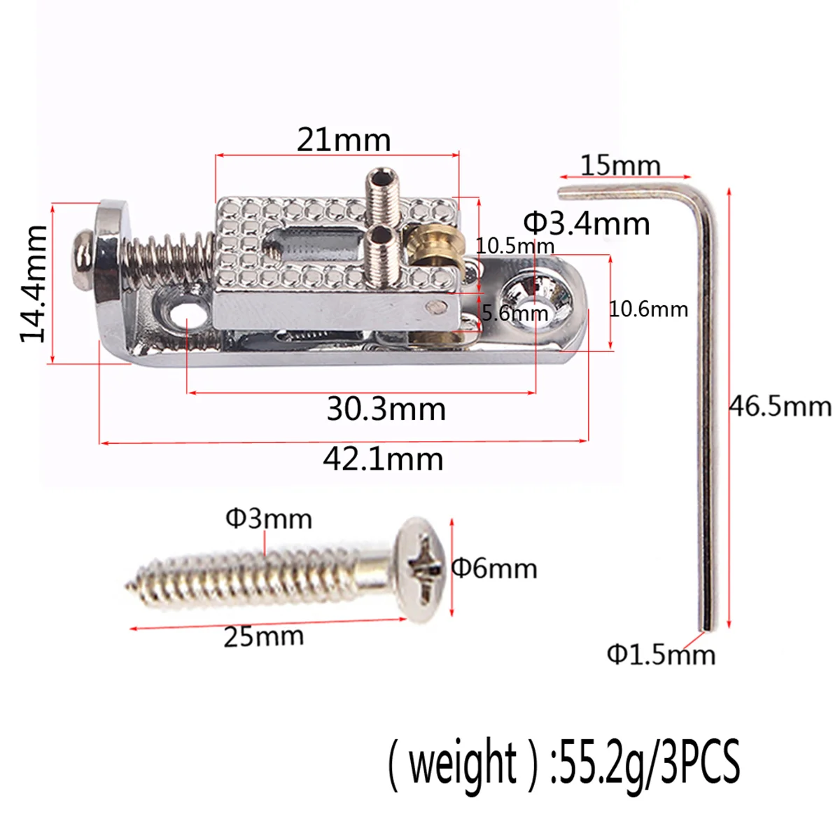 

Гитарные детали, гитарный мост для бас-гитары