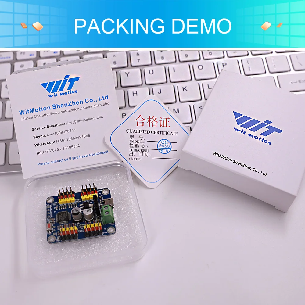 16-канальный модуль контроллера сервопривода Bluetooth PWM WitMotion, печатная плата, рулевой механизм для SG90 MG995 Arduinos и др. (art.: 7aca08f70) - 7aca08f70
