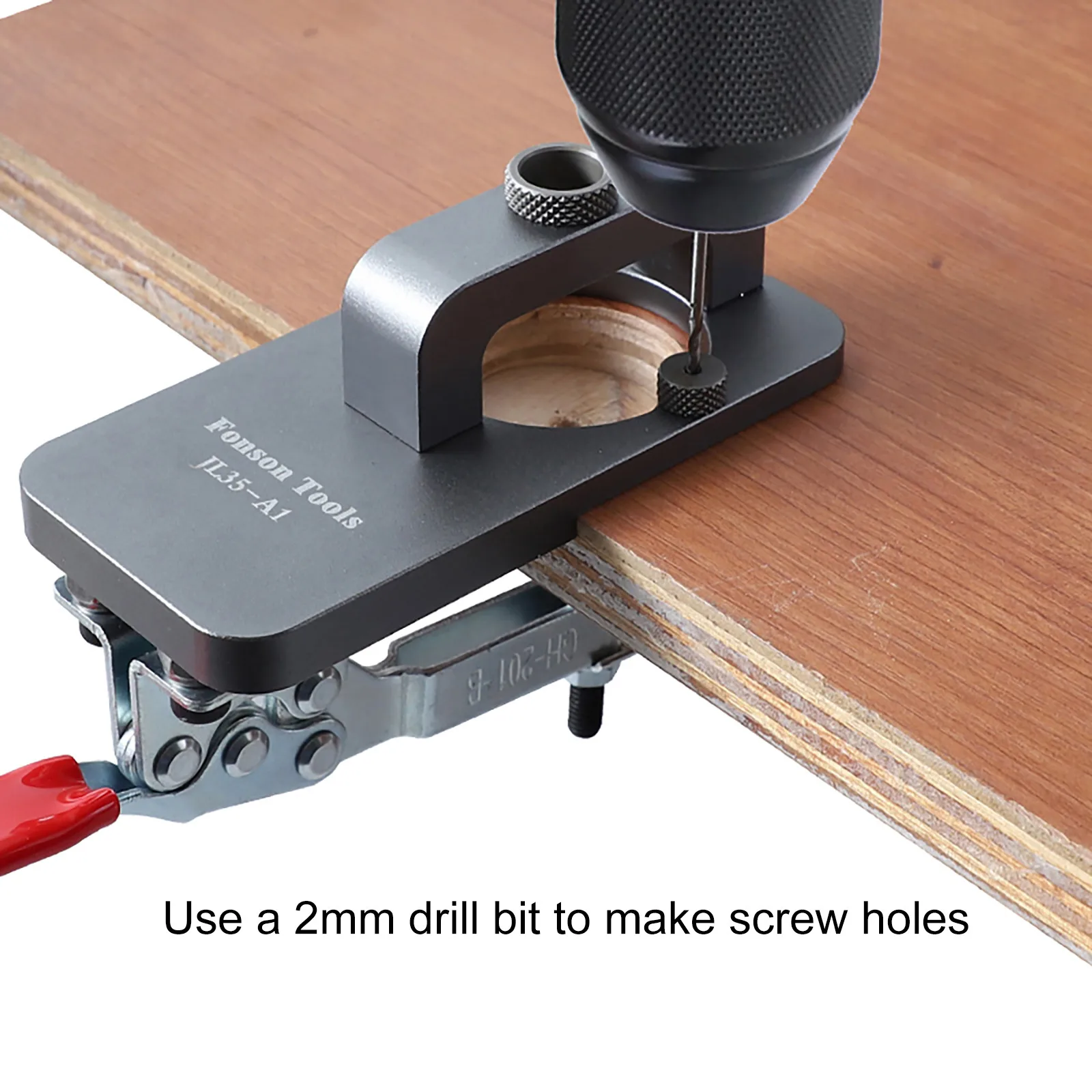 

35mm Cup Style Hinge Boring Hole Bit Wood Cutter Woodworking Punch Hinge Drill Hole Opener Locator Guide Drill Bit Hole Tool