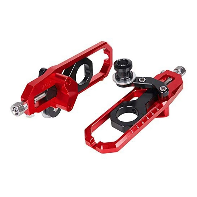 

Motorcycle Rear Axle Chain Adjuster Rear Fork Spool Slider Chain Connector for Suzuki GSXR600 GSXR750 2006-2016