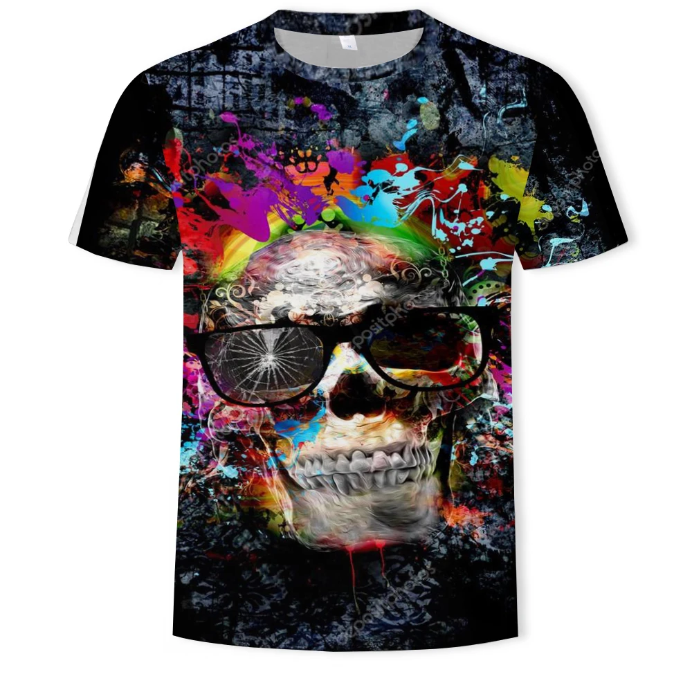 

2021 summer hot sale men's and women's T-shirt fashion 3D handsome casual sports T-shirt short-sleeved O-neck T-shirt