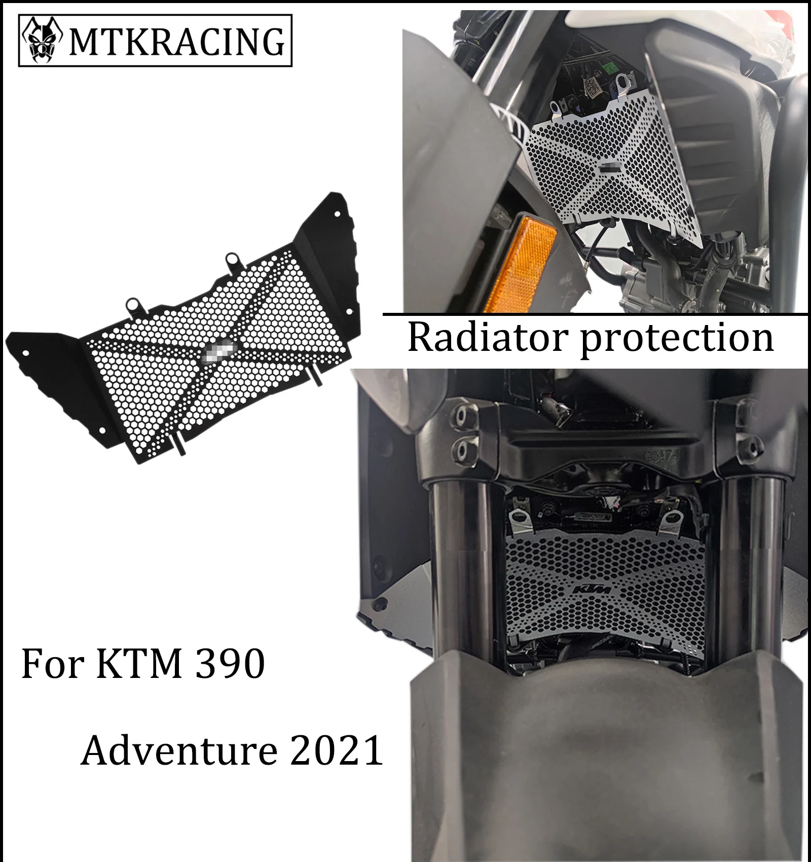 

MTKRACING FOR KTM 390 790 890 390 2021 Adventure 790 Adventure R 890 AdventureR Radiator Protection Water Tank Protection Grille