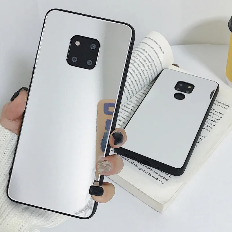Fashion TPU makeup mirror Case For Huawei P20 Lite P30 Pro Honor 20 9X 8A 7A Mate Y5 Y7 2018 Y9 2019 Glossy protection Cover | Мобильные