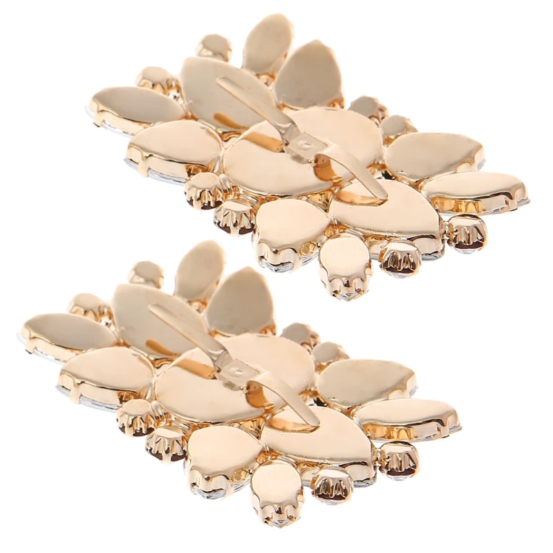 

2Pcs Rhinestone Wedding Bridal Shoe Clips Accessory DIY Decoration Vintage Style