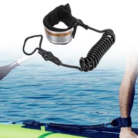 longboard surf leash useful surfing supplies stretchy for summer coiled surf leash coiled bodyboarding leash