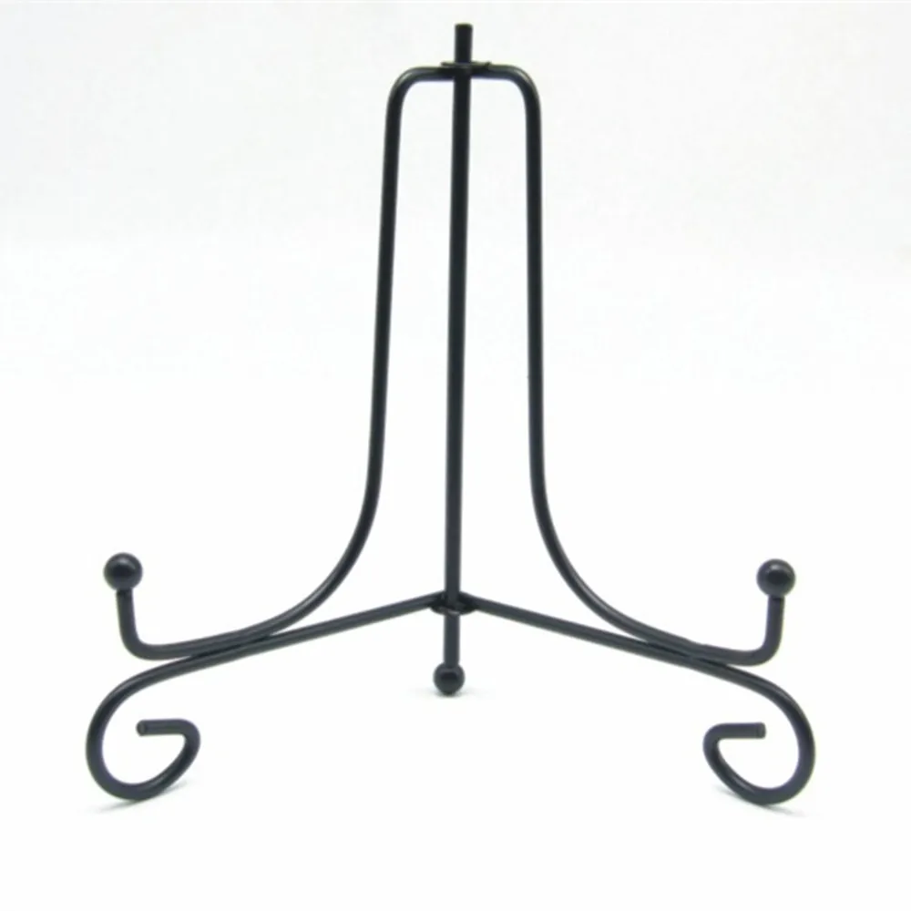 1pc Black Iron DIY Craft Bracket Book Holder Photo Pedestal Bowl Picture Frame Plate Rack Display Stand Easel Storage Holders | Дом и сад
