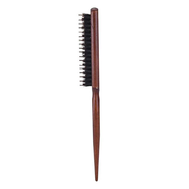 

Tip and Tail Comb Three Rows of Hair Combs Fluffy Boar Bristles Curling Comb Styling Tie Hair Plate Hair Pack