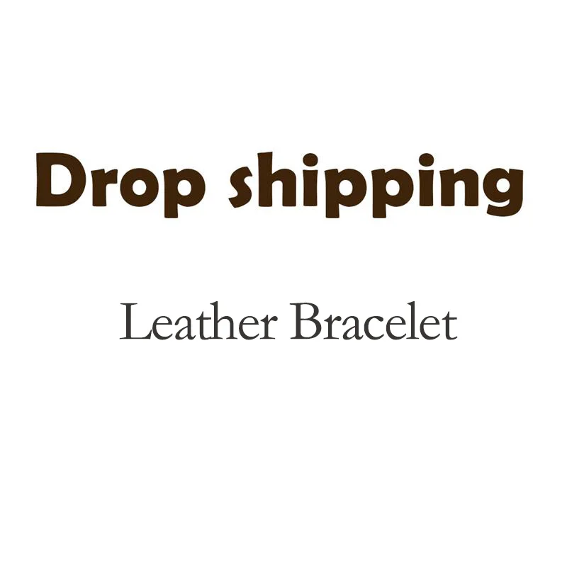 Dropshipping Leather Bracelet 2 aliexpress standard shipping