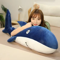 nice huggable 1pc 30cm 120cm lovely soft plush toy sea animal big blue shark soft toy stuffed animal childrens birthday gift