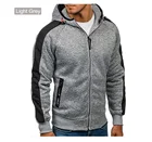 Мужская мода, приталенные толстовки на молнии и уличная одежда, мужские спортивные костюмы, толстовки, Мужская Повседневная ветровка, тонкая толстовка с капюшоном