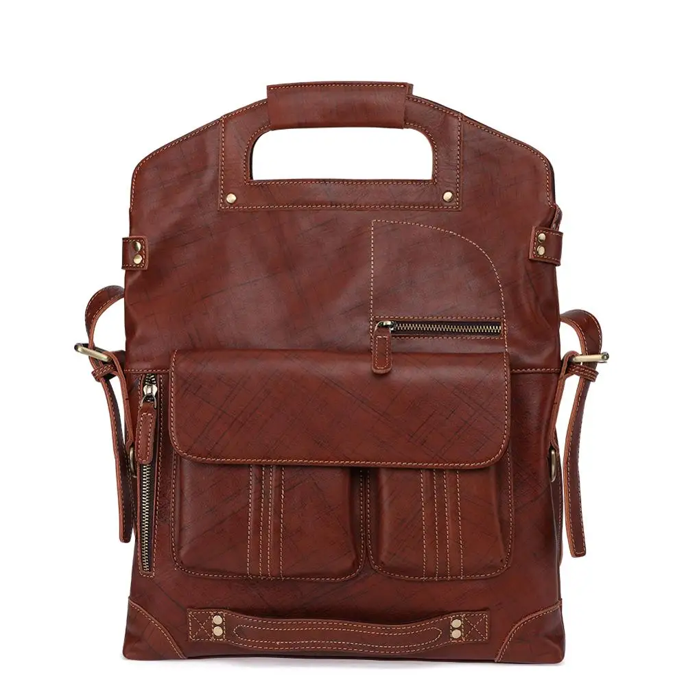 Сумка-мессенджер JOGUJOS мужская из натуральной кожи Многофункциональный саквояж