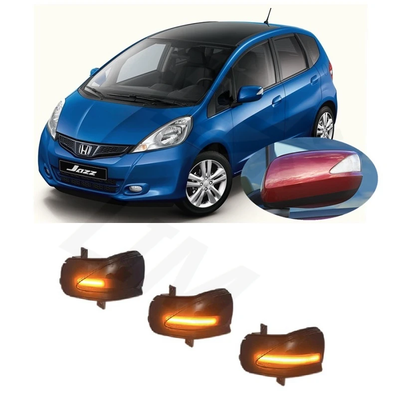 

Подходит для Honda Jazz Fit III MK3 GE 2007 2008 2009 2010 2011 2012 Динамический светодиодный боковой зеркальный указатель поворота автомобильная лампа аксессуа...