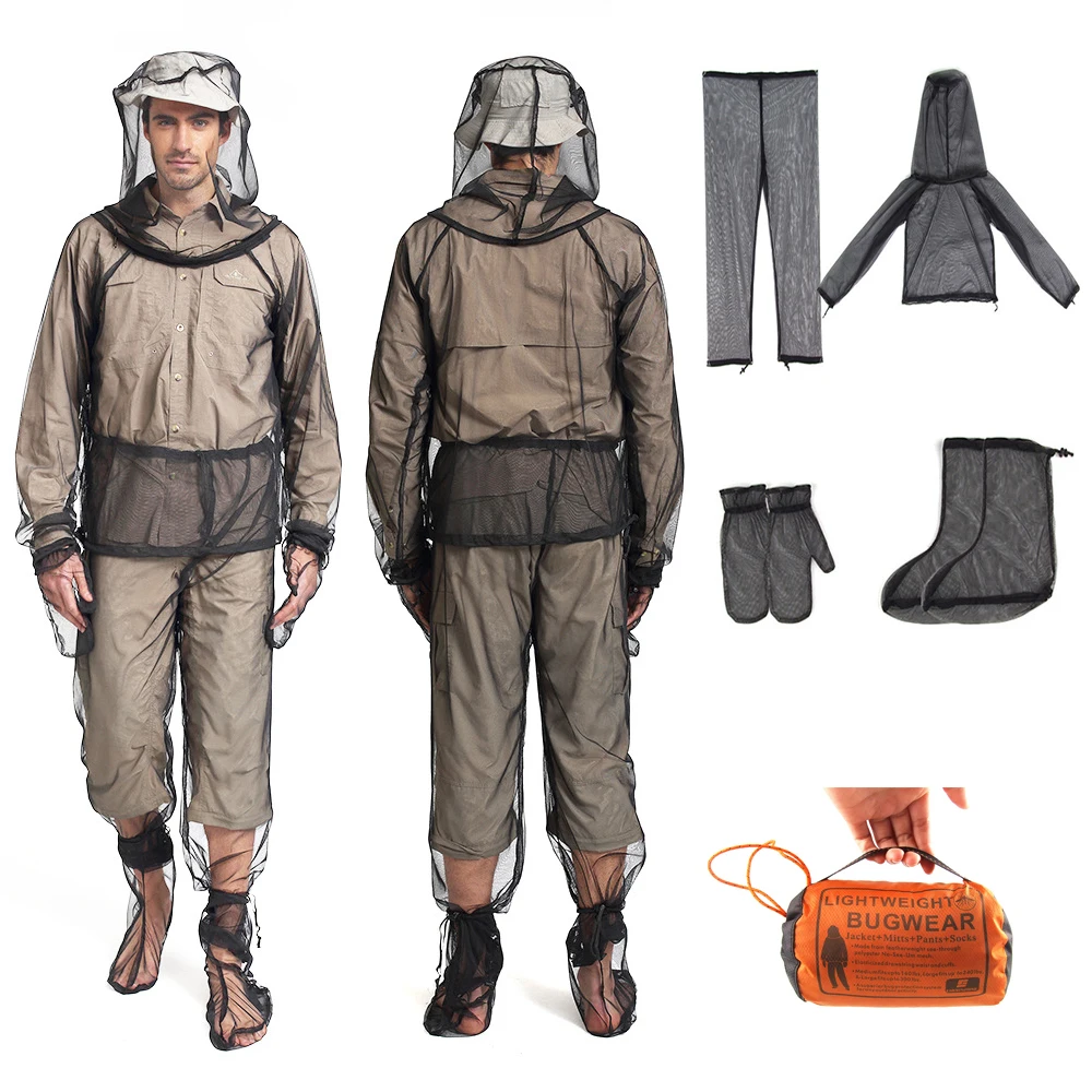 Быстросохнущие Антимоскитные Рыболовные костюмы с капюшоном для защиты одежды