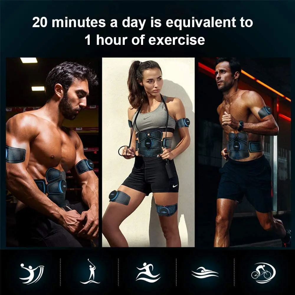 EMS тренажер для пресса пояс похудения ABS стимулятор мышц обучение Шестерни мышцы