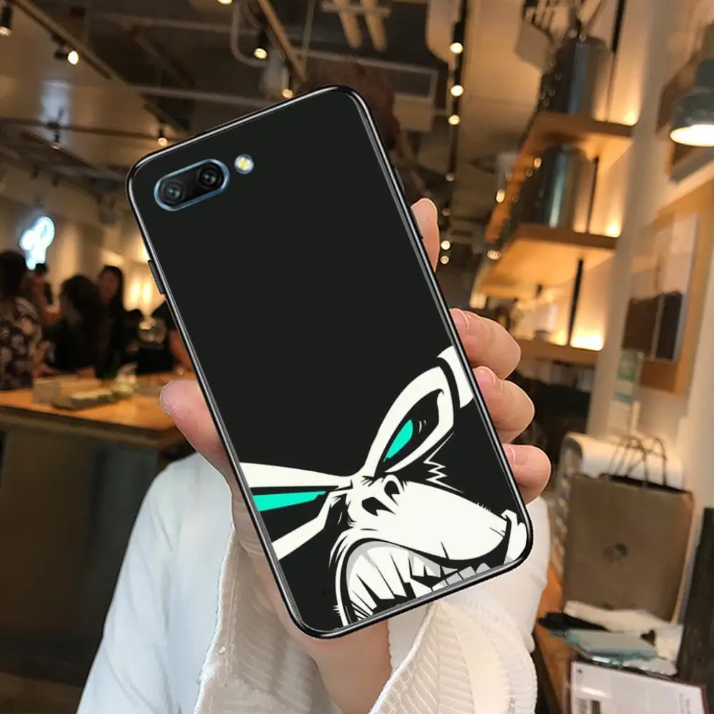 

clear Phone Case For Huawei Honor 10 9 8 7 N Pro Lite A C RU Black Etui Coque Hoesjes comic fashion smile cat