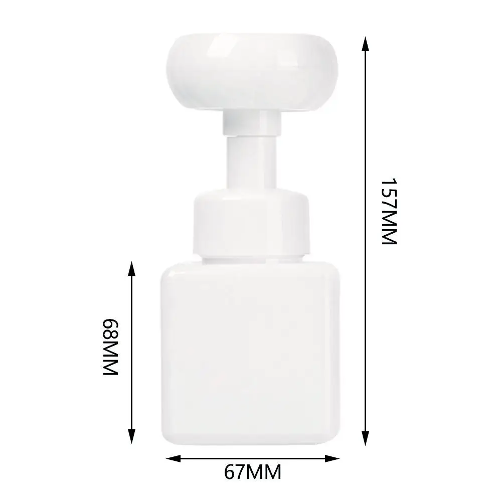 

250ML Soap Bottle Foaming Lotions Refillable Bottle Flower Pump Head Soap Shampoo Cosmetic Empty Bottle