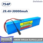 Оригинальный комплект литий-ионных батарей 7S4P 24 в 30 Ач 29,4 в для электрического велосипеда BMS, одноколесного велосипеда, скутера, мотора инвалидной коляски